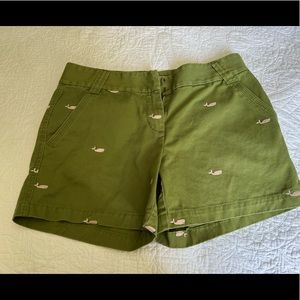 Womens J Crew Chino Whale Shorts